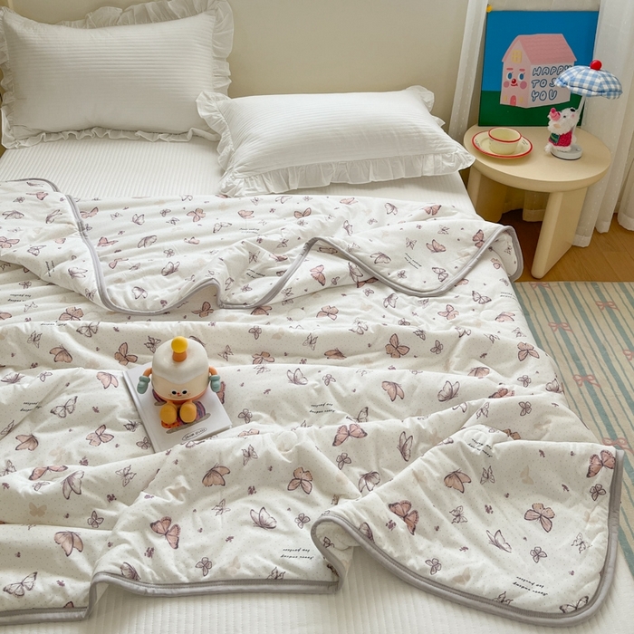 91家纺网 家纺一手货源 找家纺 预言家纺 2024新款A类针织棉夏被