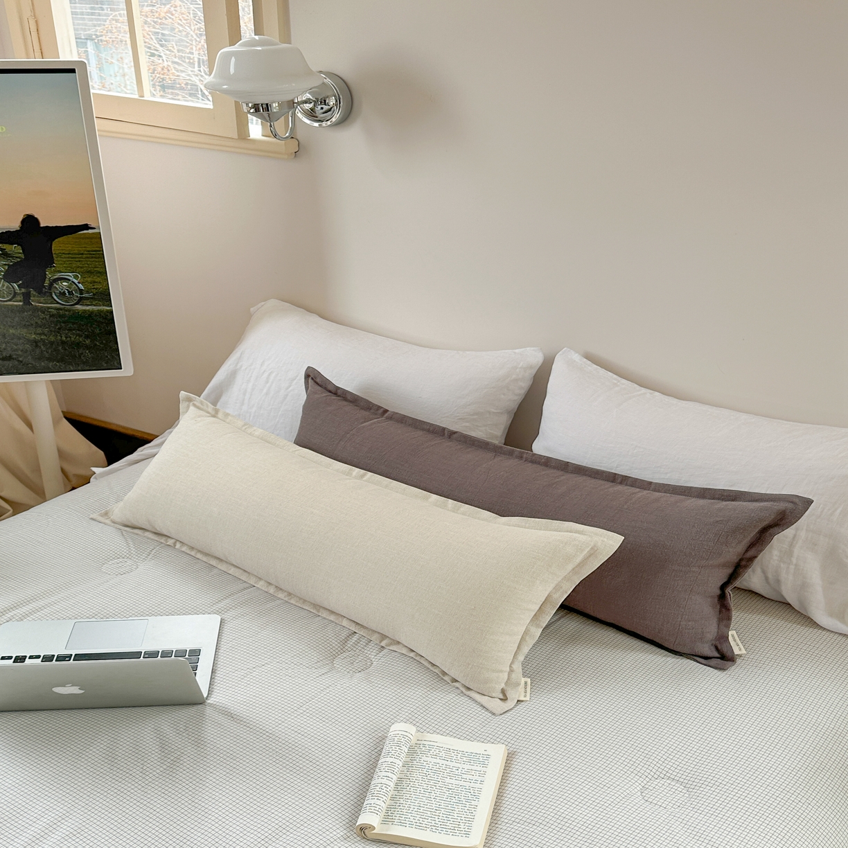 91家纺网 家纺一手货源 找家纺 （总）美茉家居 2025新款棉麻宽边长枕