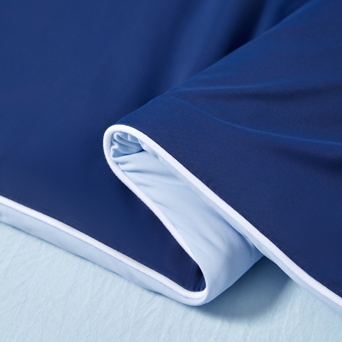 91家纺网 家纺一手货源 找家纺 玛德琳 2025新款兰精天丝凉感夏凉被空调被 雅朵蓝