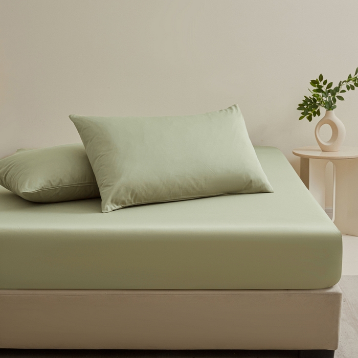 91家纺网 家纺一手货源 找家纺 优眠坊 2025新款全棉13372单床笠 橄榄绿