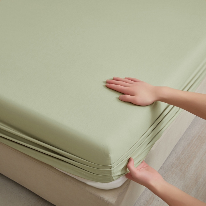 91家纺网 家纺一手货源 找家纺 优眠坊 2025新款全棉13372单床笠 橄榄绿