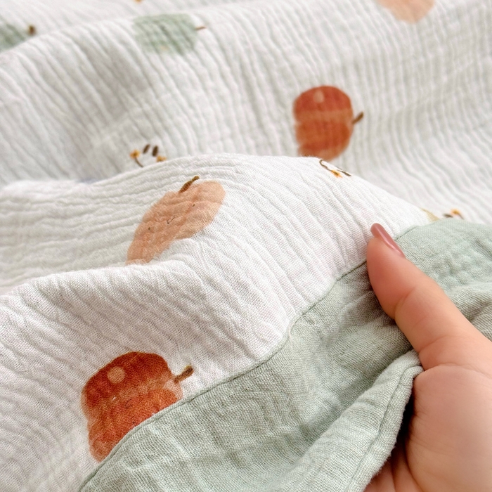 91家纺网 家纺一手货源 找家纺 BOSS 2025新款全棉纯棉皱皱纱儿童盖毯夏被  幼儿园夏被夏凉被空调被