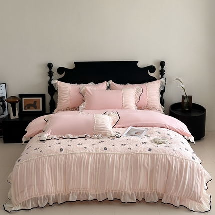 91家纺网 家纺一手货源 找家纺 （总）艺玲家纺2025新款法式高定香榭丽四件套系列