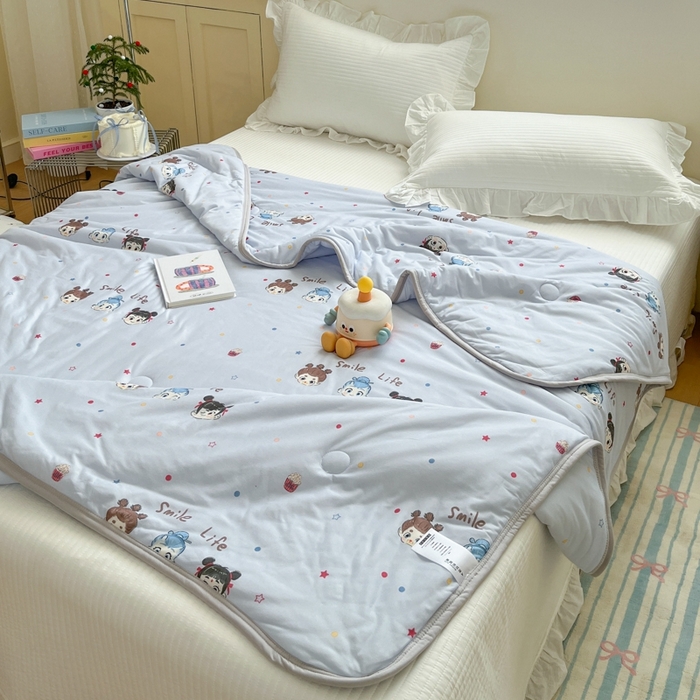 91家纺网 家纺一手货源 找家纺 预言家纺 2024新款A类针织棉夏被