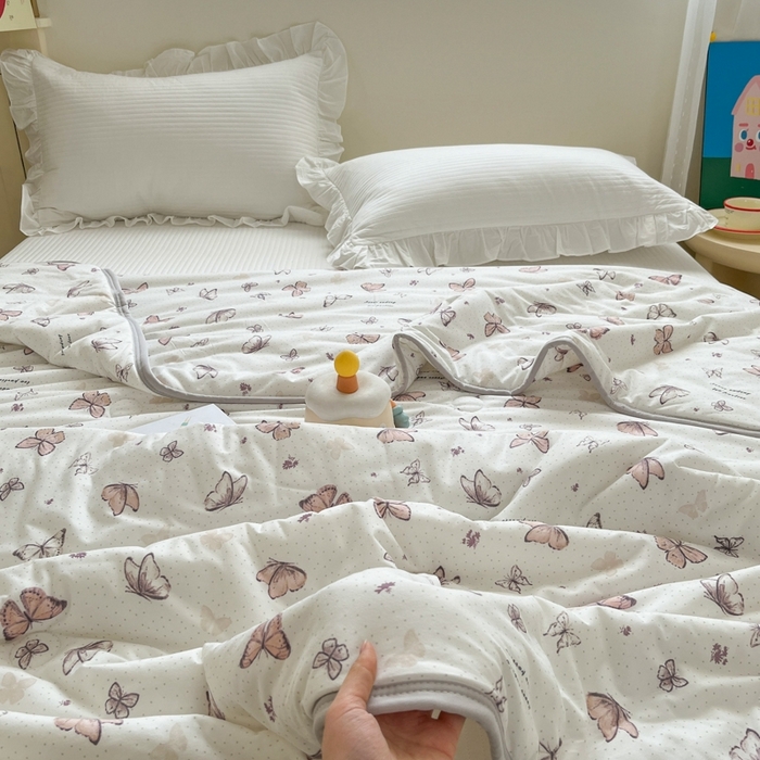 91家纺网 家纺一手货源 找家纺 预言家纺 2024新款A类针织棉夏被