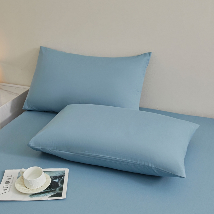 91家纺网 家纺一手货源 找家纺 优眠坊 2025新款全棉13372单床笠 波斯蓝