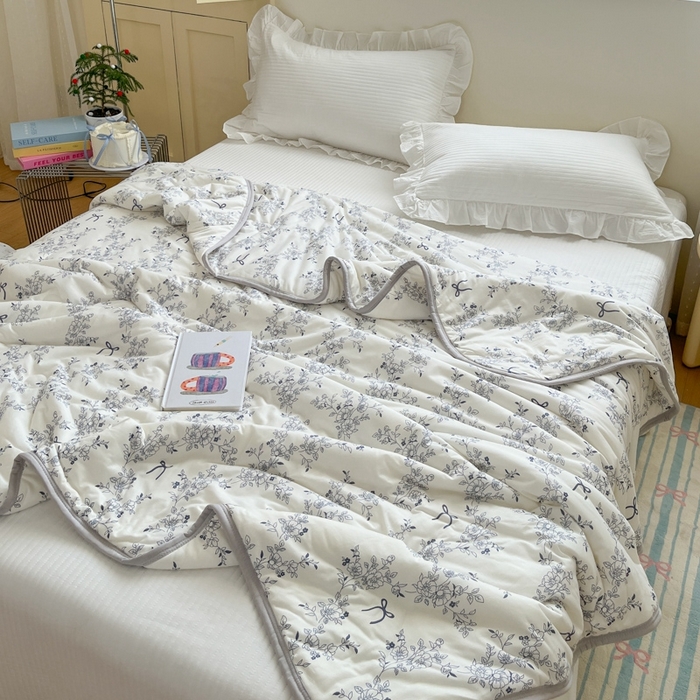 91家纺网 家纺一手货源 找家纺 预言家纺 2024新款A类针织棉夏被