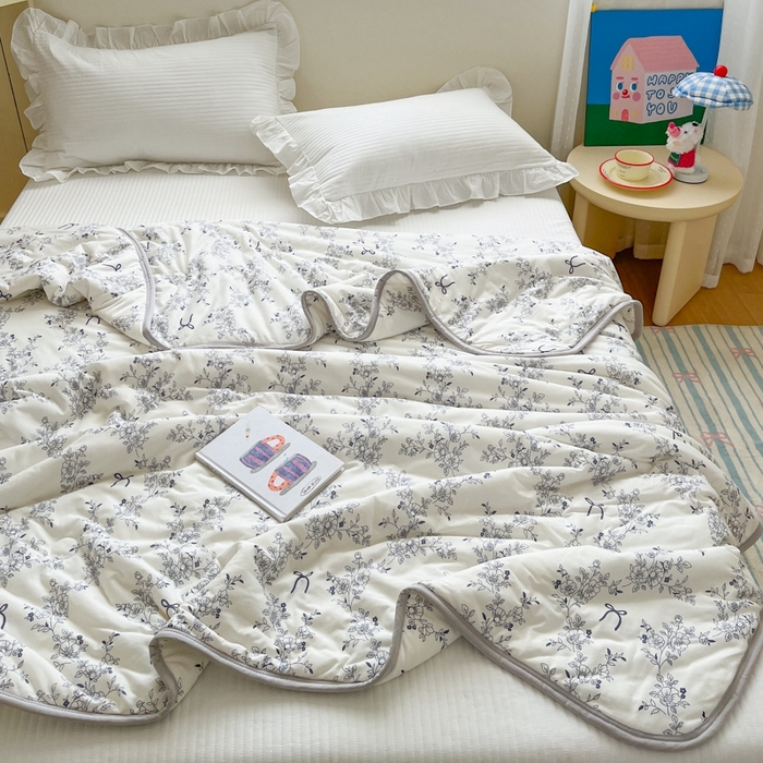 91家纺网 家纺一手货源 找家纺 预言家纺 2024新款A类针织棉夏被