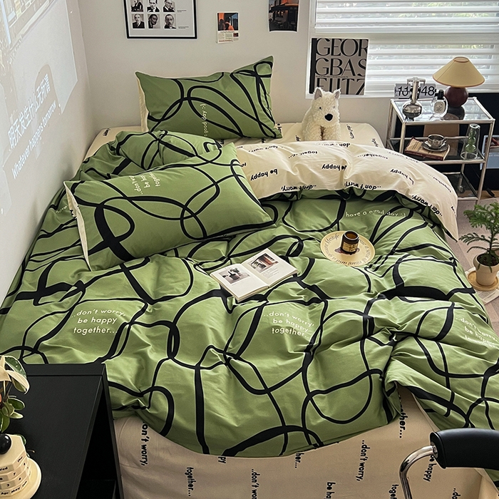 91家纺网 家纺一手货源 找家纺 吉象家纺 2025新款全棉印花四件套