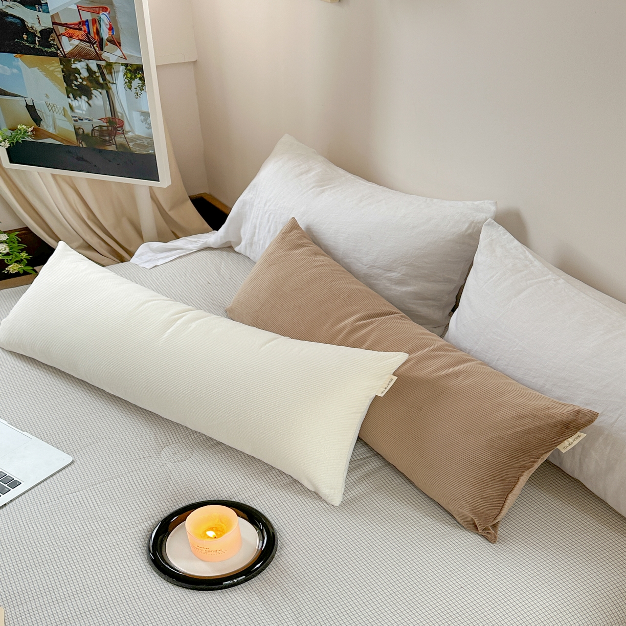 91家纺网 家纺一手货源 找家纺 （总）美茉家居 2025新款灯芯绒长枕