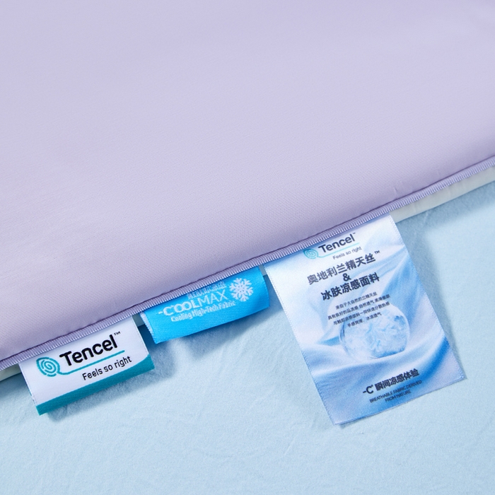 91家纺网 家纺一手货源 找家纺 玛德琳 2025新款兰精天丝凉感夏凉被空调被 木瑾紫