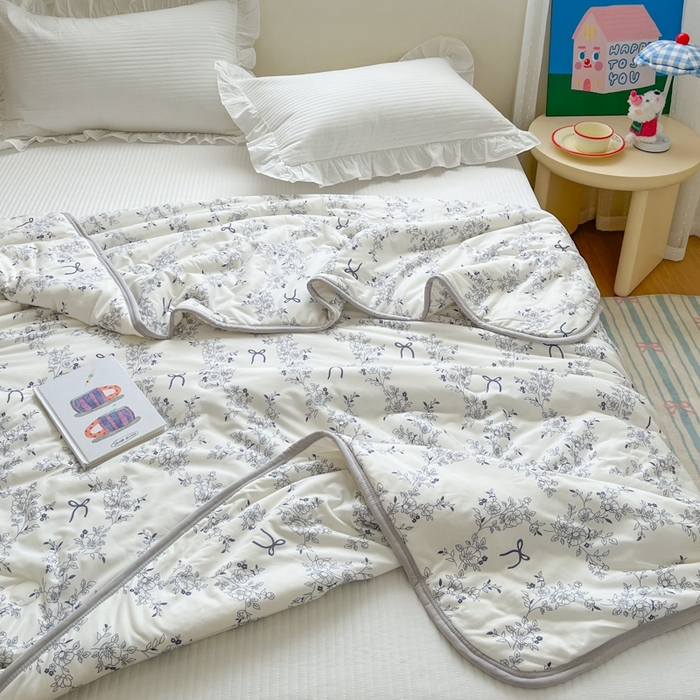 91家纺网 家纺一手货源 找家纺 预言家纺 2024新款A类针织棉夏被