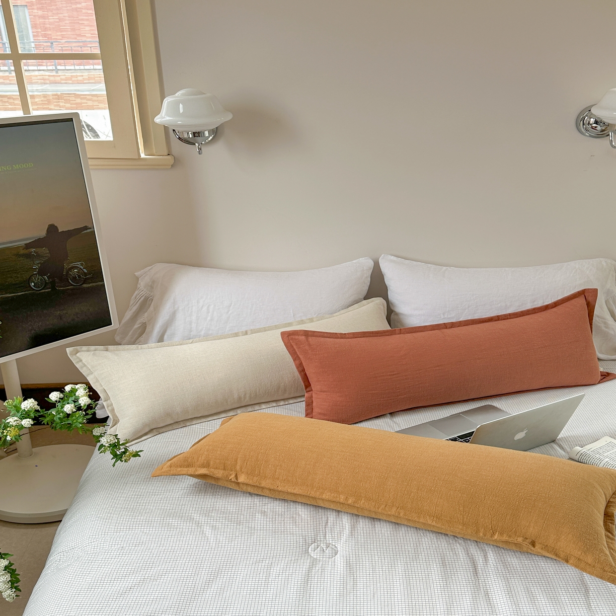 91家纺网 家纺一手货源 找家纺 （总）美茉家居 2025新款棉麻宽边长枕