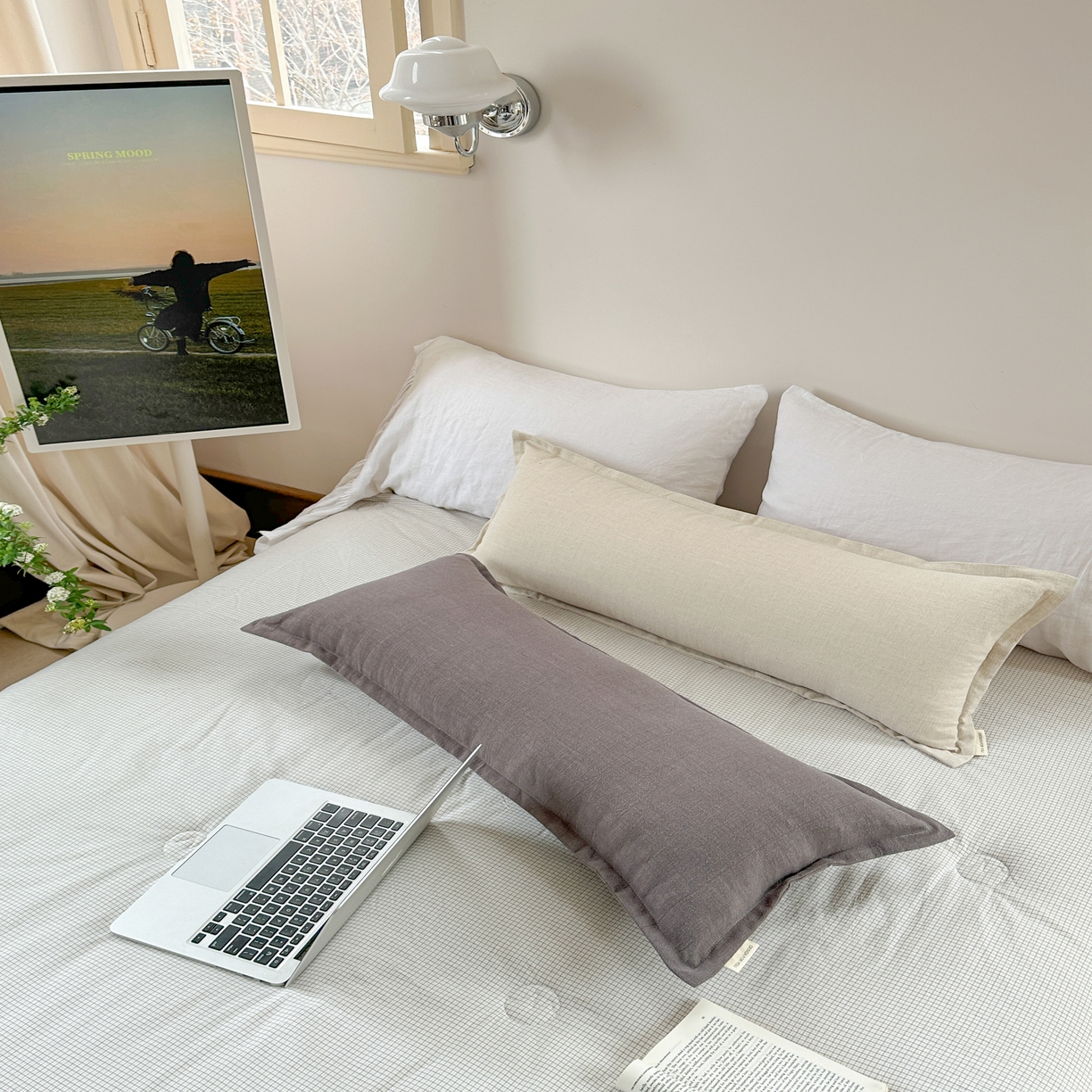 91家纺网 家纺一手货源 找家纺 （总）美茉家居 2025新款棉麻宽边长枕