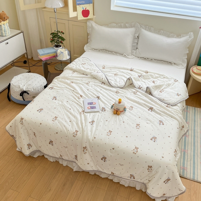 91家纺网 家纺一手货源 找家纺 预言家纺 2024新款A类针织棉夏被