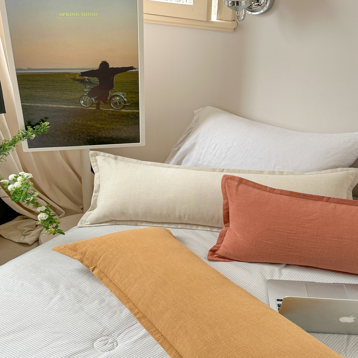 91家纺网 家纺一手货源 找家纺 （总）美茉家居 2025新款棉麻宽边长枕