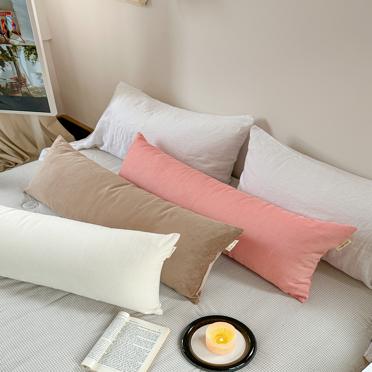 91家纺网 家纺一手货源 找家纺 （总）美茉家居 2025新款灯芯绒长枕