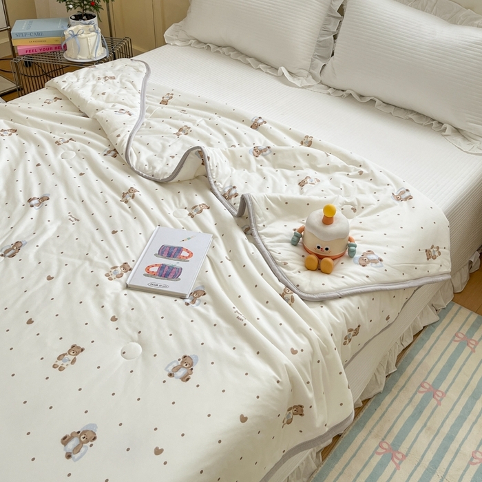 91家纺网 家纺一手货源 找家纺 预言家纺 2024新款A类针织棉夏被