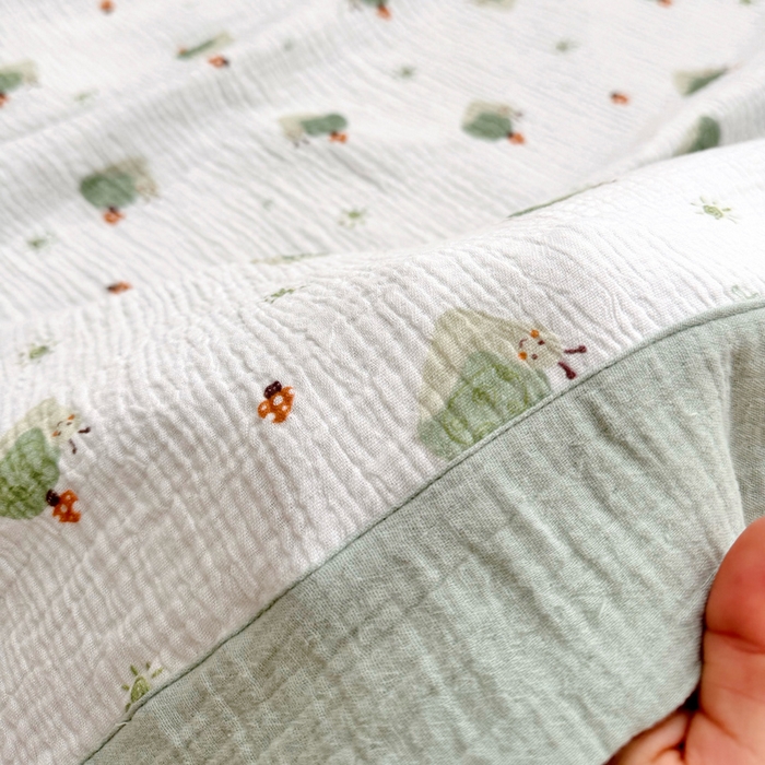 91家纺网 家纺一手货源 找家纺 BOSS 2025新款全棉纯棉皱皱纱儿童盖毯夏被  幼儿园夏被夏凉被空调被