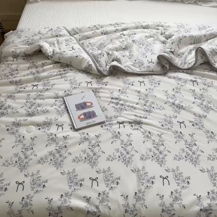 91家纺网 家纺一手货源 找家纺 预言家纺 2024新款A类针织棉夏被