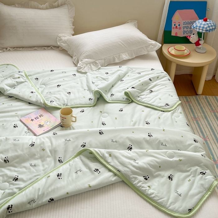 91家纺网 家纺一手货源 找家纺 预言家纺 2024新款A类针织棉夏被