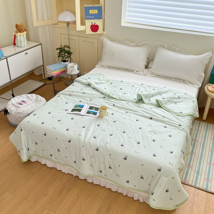 91家纺网 家纺一手货源 找家纺 预言家纺 2024新款A类针织棉夏被