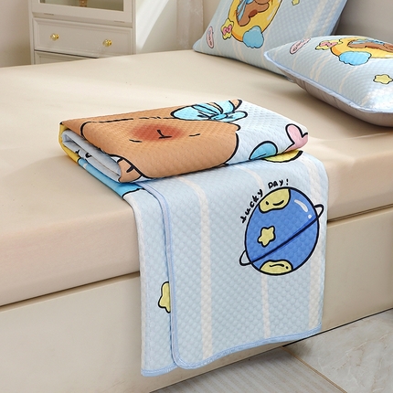 91家纺网 家纺一手货源 找家纺 （总）2025大版卡通夏季凉豆豆凉席三件套空调房床笠款凉席三件套