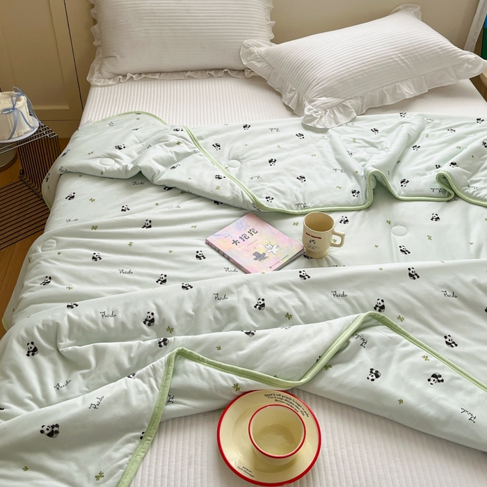 91家纺网 家纺一手货源 找家纺 预言家纺 2024新款A类针织棉夏被