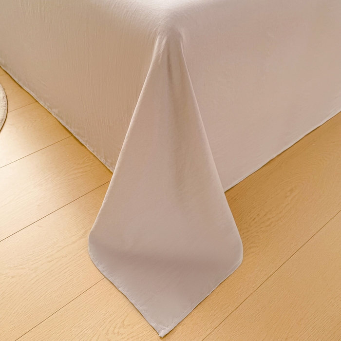 91家纺网 家纺一手货源 找家纺 牛魔王家居 2025新款糯糯棉床单枕套纯色单床单 卡色