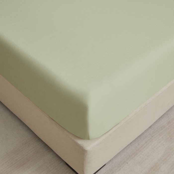 91家纺网 家纺一手货源 找家纺 优眠坊 2025新款全棉13372单床笠 橄榄绿