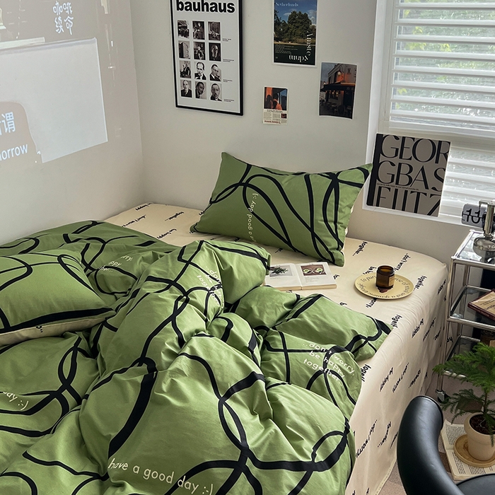 91家纺网 家纺一手货源 找家纺 吉象家纺 2025新款全棉印花四件套