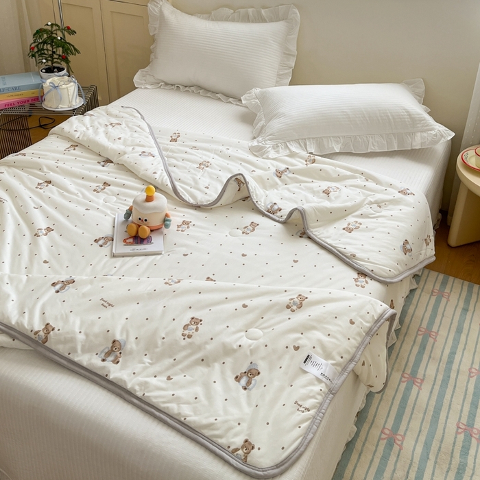 91家纺网 家纺一手货源 找家纺 预言家纺 2024新款A类针织棉夏被