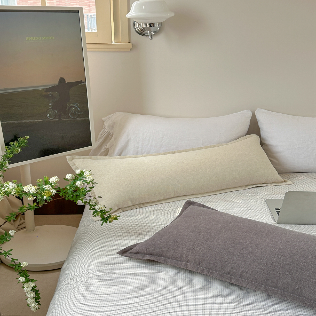 91家纺网 家纺一手货源 找家纺 （总）美茉家居 2025新款棉麻宽边长枕