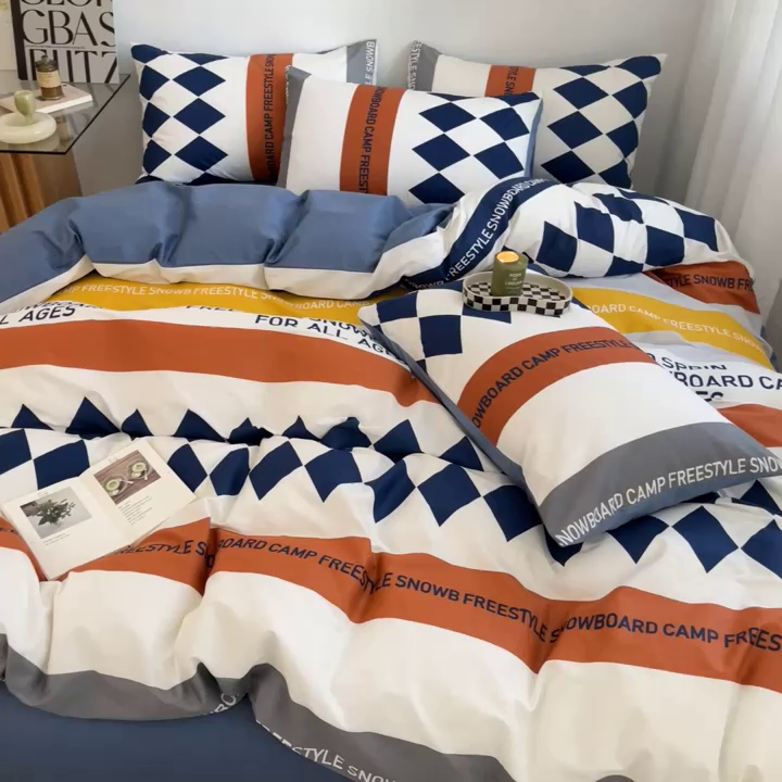 91家纺网 家纺一手货源 找家纺 吉象家纺 2025新款全棉印花四件套