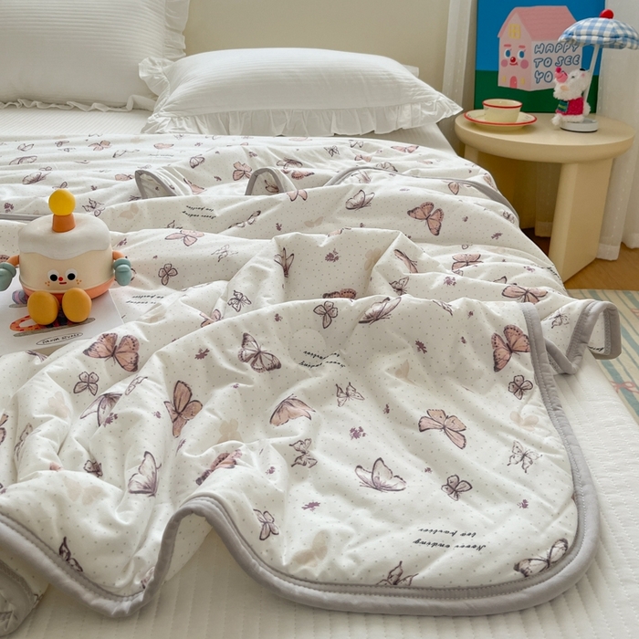 91家纺网 家纺一手货源 找家纺 预言家纺 2024新款A类针织棉夏被