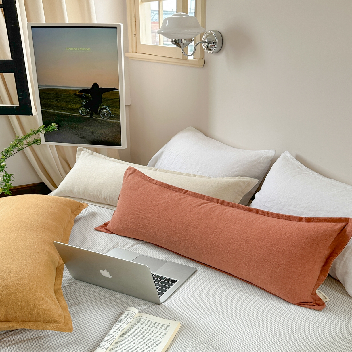 91家纺网 家纺一手货源 找家纺 （总）美茉家居 2025新款棉麻宽边长枕