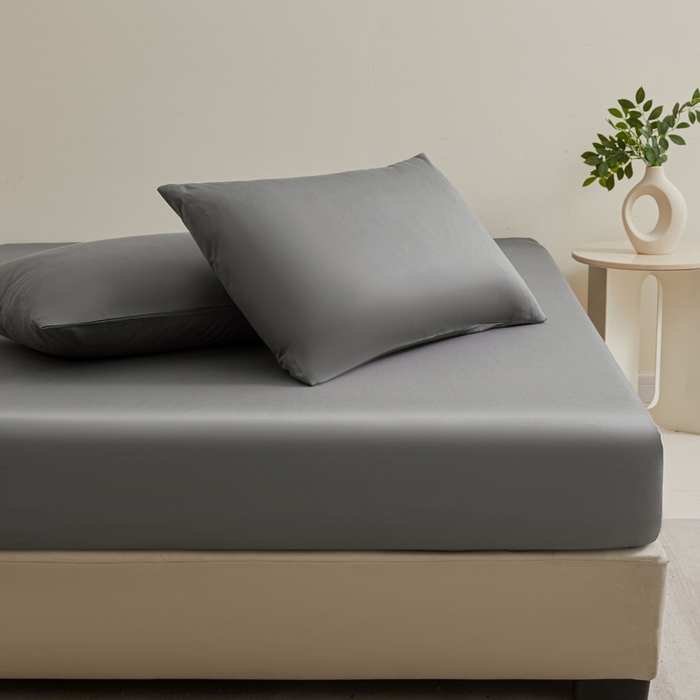 91家纺网 家纺一手货源 找家纺 优眠坊 2025新款全棉13372单床笠 铅灰色