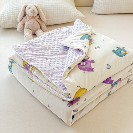 91家纺网 家纺一手货源 找家纺 （总）米可 2025新款A类凉感丝冰豆豆夏凉被