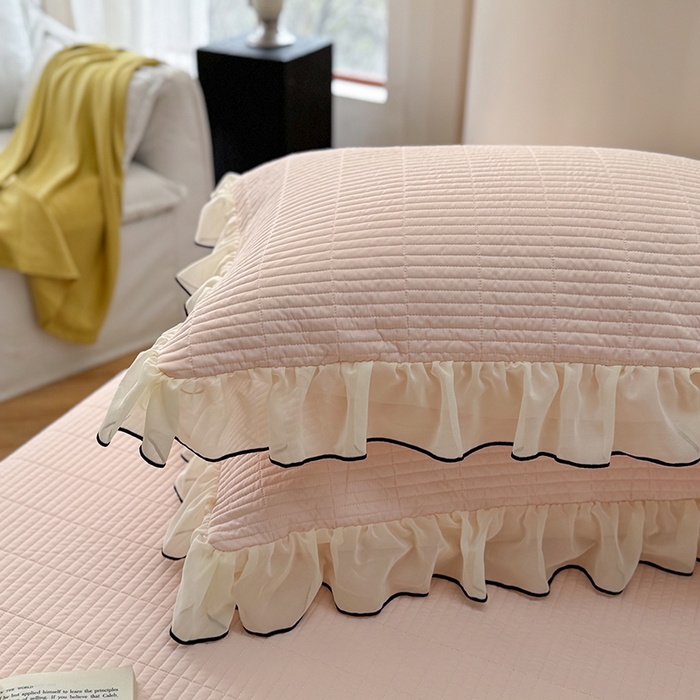 91家纺网 家纺一手货源 找家纺 （总）琳可家居 2025新款雪精灵系列兰精天丝凉感床盖三件套