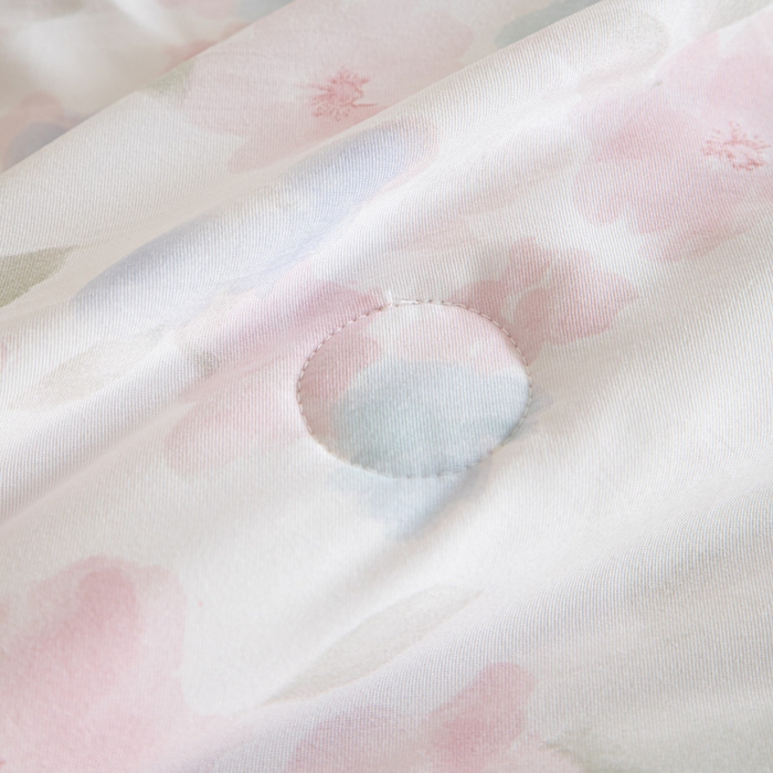 91家纺网 家纺一手货源 找家纺 （总）玛德琳 2025新款双层纱大豆夏凉被空调被夏被四件套