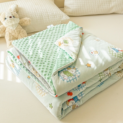 91家纺网 家纺一手货源 找家纺 （总）米可 2025新款A类凉感丝冰豆豆夏凉被