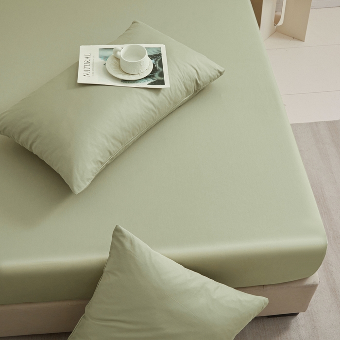 91家纺网 家纺一手货源 找家纺 优眠坊 2025新款全棉13372单床笠 橄榄绿