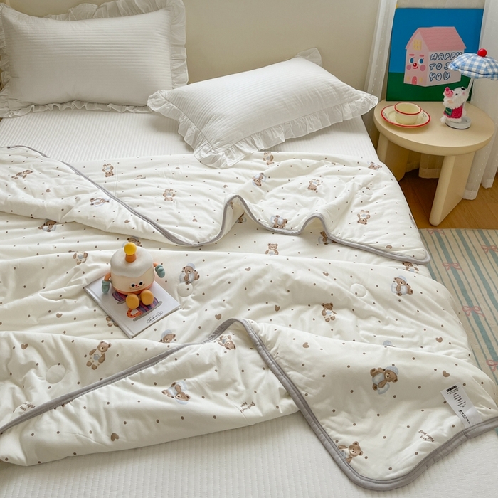 91家纺网 家纺一手货源 找家纺 预言家纺 2024新款A类针织棉夏被