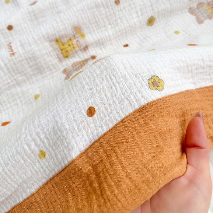 91家纺网 家纺一手货源 找家纺 BOSS 2025新款全棉纯棉皱皱纱儿童盖毯夏被  幼儿园夏被夏凉被空调被