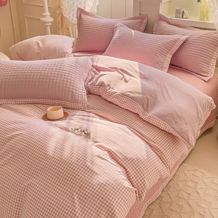 91家纺网 家纺一手货源 找家纺 2025新款珍珠棉床盖四件套