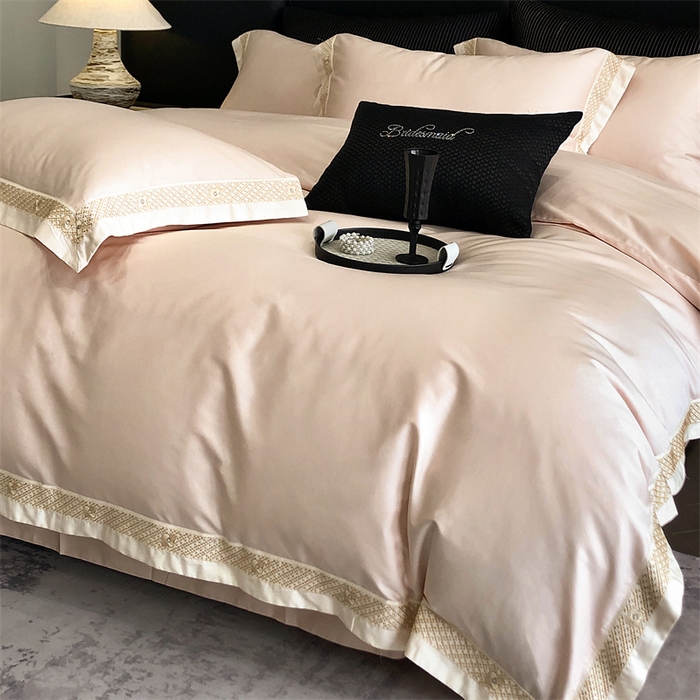 91家纺网 家纺一手货源 找家纺 （总）2025新款全棉长绒棉刺绣四件套-迪克斯