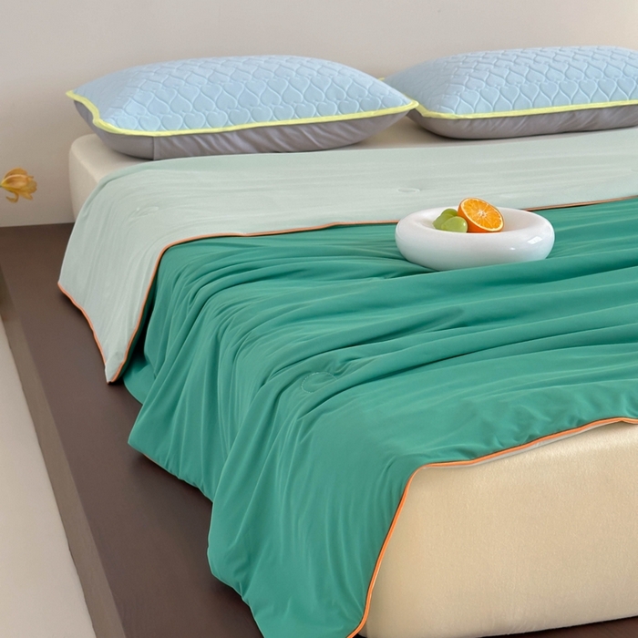 91家纺网 家纺一手货源 找家纺 顾里2025新款冰皮抗菌凉感被 西瓜啵啵