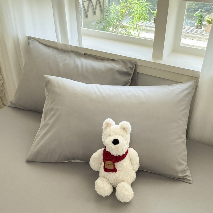 91家纺网 家纺一手货源 找家纺 泽西2025新品全棉卡通床笠 开心鳄-绅士灰