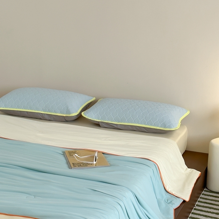 91家纺网 家纺一手货源 找家纺 顾里2025新款冰皮抗菌凉感被 月露蜜瓜