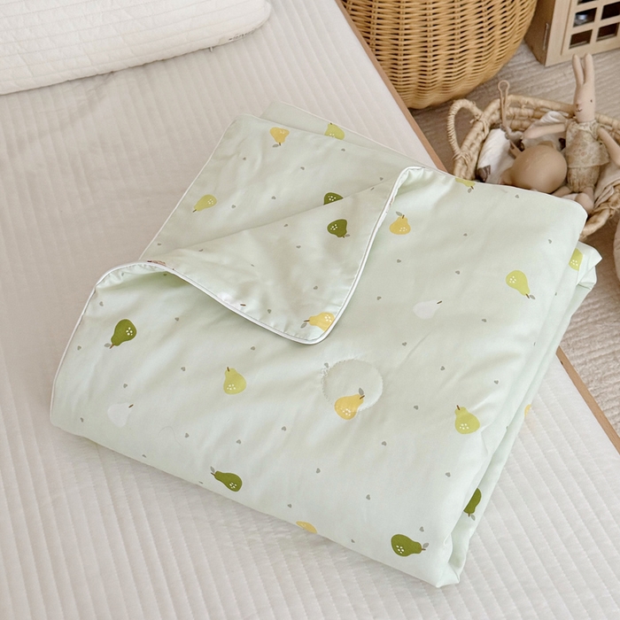 91家纺网 家纺一手货源 找家纺 BOSS 2025新款天丝棉大豆夏凉被夏被空调被儿童盖毯 鸭鸭梨